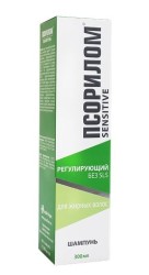 Шампунь Псорилом сенситив бессульфатный регулирующий для жирных волос 300 мл