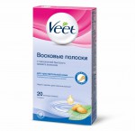 Восковые полоски для депиляции, Veet (Вит) №20 для чувствительной кожи