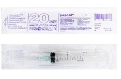 Шприц трехкомпонентный тип луер с надетой иглой р. 0.8ммх40мм 21Gх1 1/2